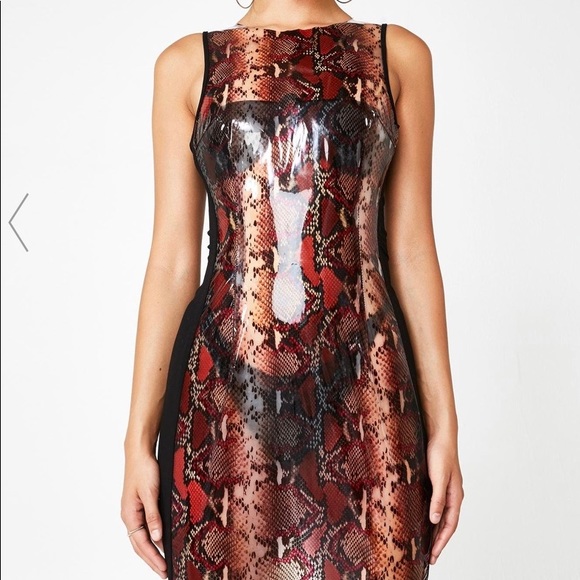 NWT I AM GIA snakeskin dress - Picture 1 of 3